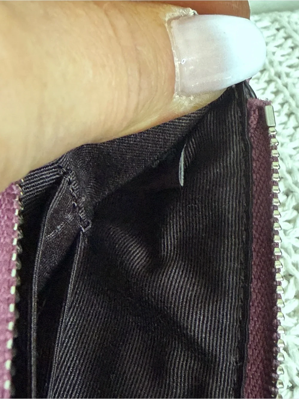 Coach Glitter Zip Pouch/wristlet  in Magenta